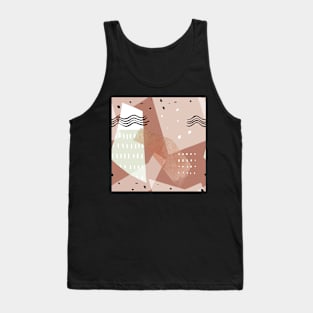 Minimal Colorful Abstract Pattern Tank Top